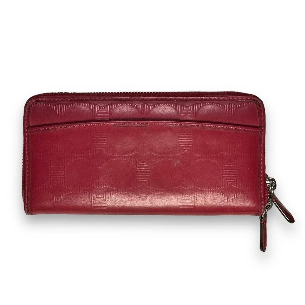Coach Peyton OP Art Red Accordion Style Wallet - “Georgina”